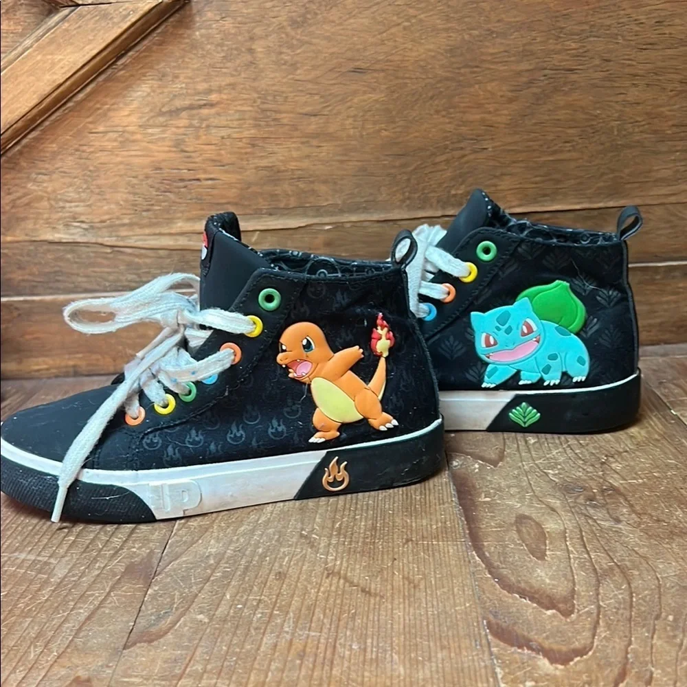 Ground Up Kids Pokémon High-Top Sneakers - Black